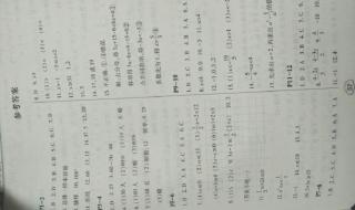 暑假作业七年级答案